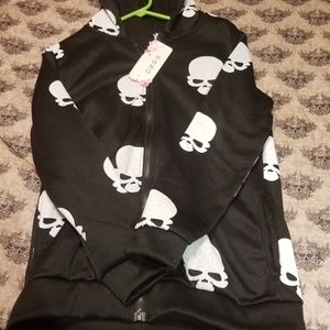 Jackets & Coats - Skull zip up hoodie Jackets & Coats - Skull zip up hoodie